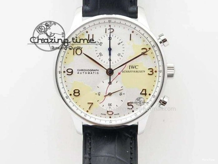 MIROTIME 1228 MoistureWicking Portuguese Real PR IW500704 ZF 1:1 Best Edition On Brown Leather Strap A52010 V 7311